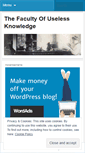 Mobile Screenshot of facultyofuselessknowledge.wordpress.com