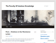Tablet Screenshot of facultyofuselessknowledge.wordpress.com
