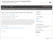 Tablet Screenshot of mortgagefieldrep.wordpress.com