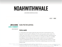 Tablet Screenshot of noahwithwhale.wordpress.com