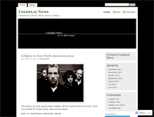 Tablet Screenshot of coldplaynews.wordpress.com