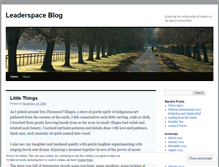 Tablet Screenshot of leaderspace.wordpress.com
