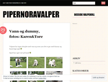 Tablet Screenshot of pipernoravalper.wordpress.com