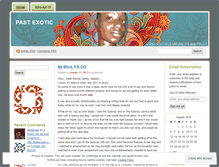 Tablet Screenshot of pastexotic.wordpress.com