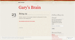Desktop Screenshot of garysbrain.wordpress.com