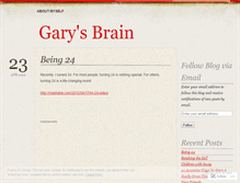 Tablet Screenshot of garysbrain.wordpress.com