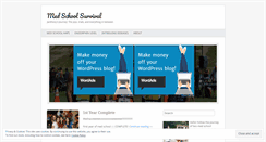 Desktop Screenshot of medschoolsurvival.wordpress.com