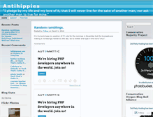 Tablet Screenshot of antihippies.wordpress.com