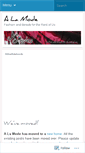 Mobile Screenshot of alamode2010.wordpress.com