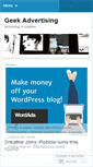 Mobile Screenshot of geekadvertising.wordpress.com