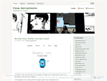 Tablet Screenshot of geekadvertising.wordpress.com