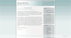 Desktop Screenshot of mostlyallthere.wordpress.com