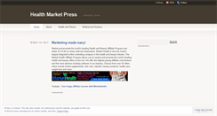 Desktop Screenshot of healthmarketpress.wordpress.com