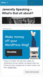 Mobile Screenshot of jenerallyspeaking.wordpress.com