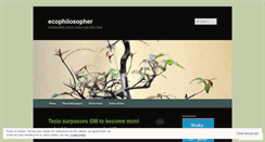 Desktop Screenshot of ecophilosopher.wordpress.com