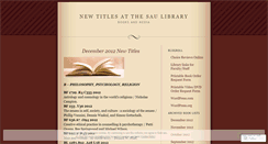 Desktop Screenshot of newsaubooks.wordpress.com
