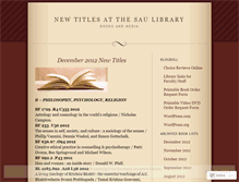 Tablet Screenshot of newsaubooks.wordpress.com