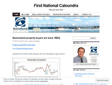 Tablet Screenshot of firstnationalcaloundra.wordpress.com