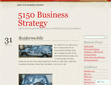 Tablet Screenshot of 5150businessstrategy.wordpress.com