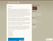 Tablet Screenshot of crookedcorners.wordpress.com