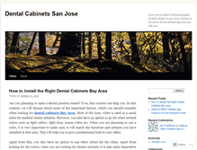 Tablet Screenshot of dentalcabinets.wordpress.com