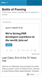 Mobile Screenshot of battleofpassing.wordpress.com