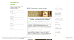 Desktop Screenshot of naplesartnews.wordpress.com