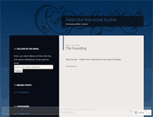 Tablet Screenshot of fallenstarinteractive.wordpress.com