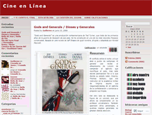 Tablet Screenshot of cineenlinea.wordpress.com