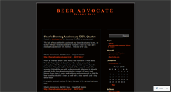 Desktop Screenshot of beeradvocate.wordpress.com