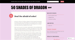 Desktop Screenshot of 50shadesofdragon.wordpress.com