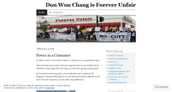 Desktop Screenshot of foreverunfair.wordpress.com