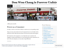 Tablet Screenshot of foreverunfair.wordpress.com