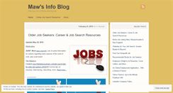 Desktop Screenshot of mawinfo.wordpress.com