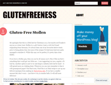 Tablet Screenshot of glutenfreeness.wordpress.com