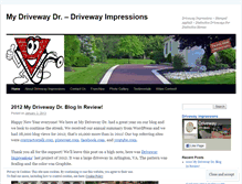 Tablet Screenshot of drivewayimpressions.wordpress.com