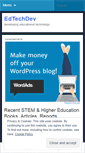 Mobile Screenshot of edtechdev.wordpress.com
