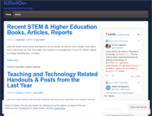 Tablet Screenshot of edtechdev.wordpress.com