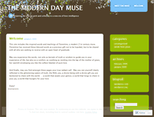 Tablet Screenshot of moderndaymuse.wordpress.com