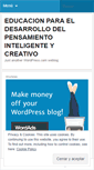 Mobile Screenshot of educacionparaeldesarrollodelainteligencia.wordpress.com