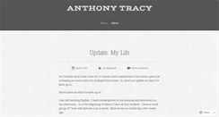 Desktop Screenshot of anthonytracy.wordpress.com