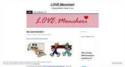 Desktop Screenshot of lovemoncheri.wordpress.com