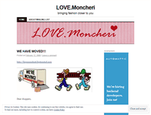 Tablet Screenshot of lovemoncheri.wordpress.com