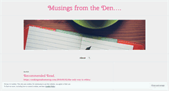 Desktop Screenshot of musingsfromtheden.wordpress.com