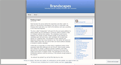 Desktop Screenshot of brandscape.wordpress.com