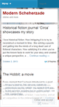 Mobile Screenshot of modscheherzade.wordpress.com
