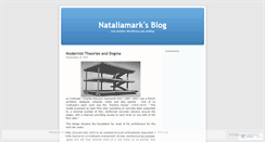 Desktop Screenshot of nataliamark.wordpress.com