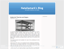 Tablet Screenshot of nataliamark.wordpress.com