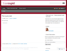 Tablet Screenshot of eastcupiden.wordpress.com