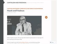 Tablet Screenshot of capitalismandfriedman.wordpress.com